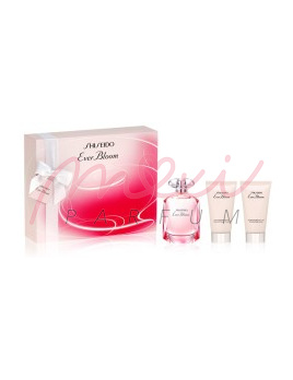 Shiseido Ever Bloom, EDP 50ml + 50ml Żel pod prysznic + 50ml Mleczko do ciała