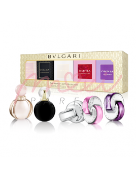 Bvlgari Mini SET: Rose Goldea EDP 5ml + Goldea The Roman Night EDP 5ml + Omnia Crystalline EDT 5ml + Omnia Pink Sapphire EDT 5ml + Omnia Amethyste EDT 5ml