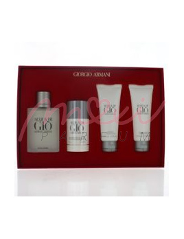 Giorgio Armani Acqua di Gio, Edt 100ml + 75ml Dezodorant w sztyfcie + 75ml sprchovací šampón 2v1 + Balsam po goleniu 75ml