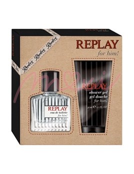 Replay for Him, Edt 30ml + 100ml sprchovy gel