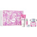 Versace Bright Crystal Absolu,Woda perfumowana 90ml + 100ml Mleczko do ciała + Woda perfumowana 10ml