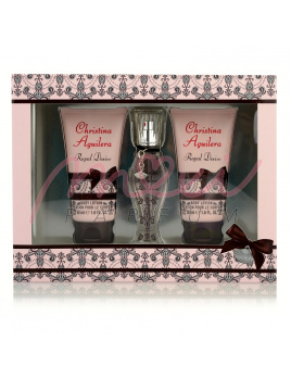 Christina Aguilera Royal Desire, Edp 15ml + 50ml Żel pod prysznic + 50 telve Mleczko