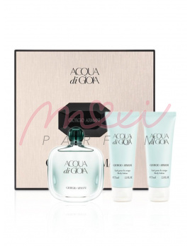 Giorgio Armani Acqua di Gioia, Edp 100ml + 75ml Mleczko do ciała + 75ml sprchovy gel