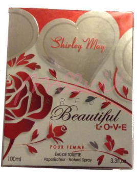 Shirley May Beautiful Love Pour Femme, Woda toaletowa 100ml(Alternatywa dla zapachu Cacharel Amor Amor)