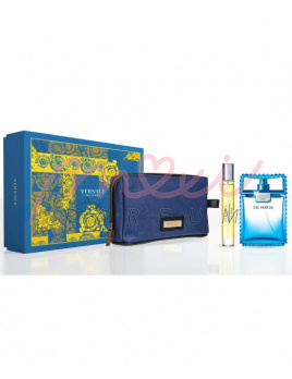 Versace Man Eau Fraiche SET: Woda toaletowa 100ml + Woda toaletowa 10ml + Kosmetyczka