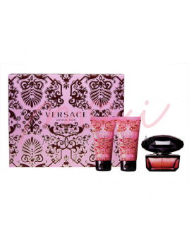 Versace Crystal Noir, Edt 50ml + 50ml Mleczko do ciała + 50ml Żel pod prysznic