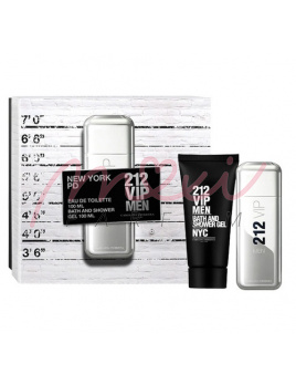 Carolina Herrera 212 VIP Men, Edt 100ml + 100ml Żel pod prysznic