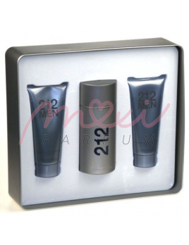 Carolina Herrera 212, edt 30ml + 50ml Woda po goleniu + 50ml Żel pod prysznic