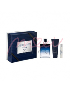 Jimmy Choo Man Blue SET: Woda toaletowa 100ml + Woda toaletowa 7.5ml + Balzám po holení 100ml