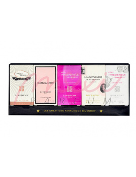 Givenchy Mini set, Edp 4ml Ange ou Demon Le Secret + 5ml Edp Dahlia Noir + 4ml Edt Eaudemoiselle Eau Florale + 4ml Edt Very Iresistible + 4ml Edt Very Iresistible E.Rose