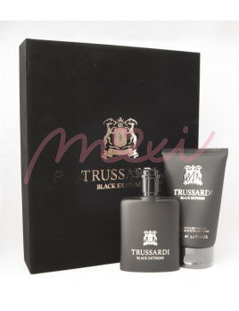 Trussardi Black Extreme, Woda toaletowa 100ml + 100ml Żel pod prysznic