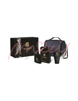 Trussardi Black Extreme, Edt 50ml + 100ml sprchovy gel + Torba