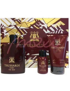 Trussardi Uomo The Red SET: Woda toaletowa 100ml + Żel pod prysznic 100ml + Mydło na bradu 50ml