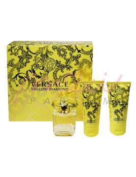 Versace Yellow Diamond, Edt 50ml + 50ml Mleczko do ciała + 50ml Żel pod prysznic