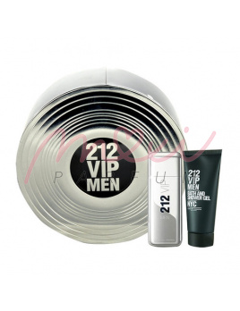 Carolina Herrera 212 VIP Men, Edt 50ml + 75ml Żel pod prysznic