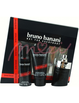 Bruno Banani Dangerous Man, Edt 30ml + 50ml Żel pod prysznic + 50ml Dezodorant