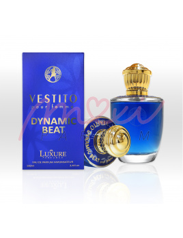 Luxure Vestito Dynamic Beat Pour Femme, Woda perfumowana 100ml (Alternatywa dla zapachu Versace Dylan Blue Pour Femme)