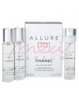 Chanel Allure Sport Cologne, Toaletna voda 3x20ml - Wielokrotnego użytku