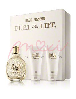 Diesel Fuel for life Pour Femme SET: Woda perfumowana 50ml + Żel pod prysznic 50ml + Mleczko do ciała 50ml